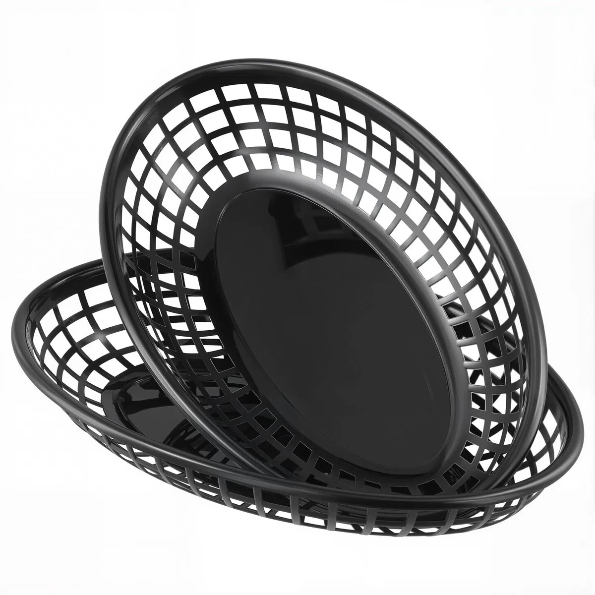 ZOENHOU 30 cestini per patatine fritte, 23 x 14 x 4 cm, in plastica, riutilizzabili per feste, catering e casa