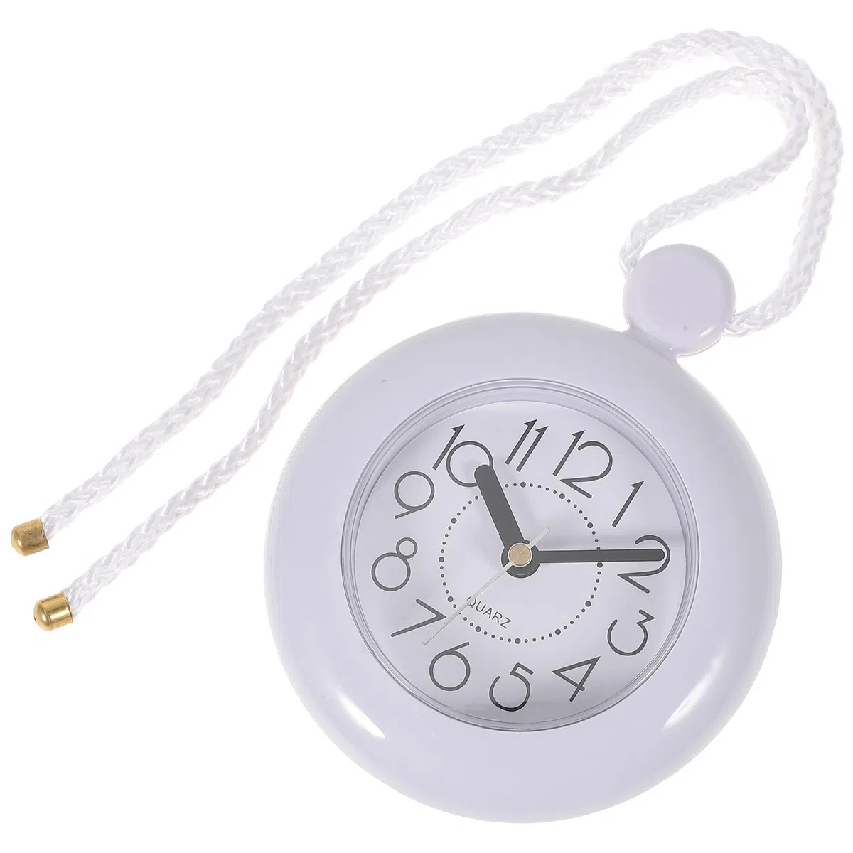 Garneck Orologio da parete per bagno impermeabile con design sospeso leggero, ideale per la decorazione di doccia sauna e piscina a batteria