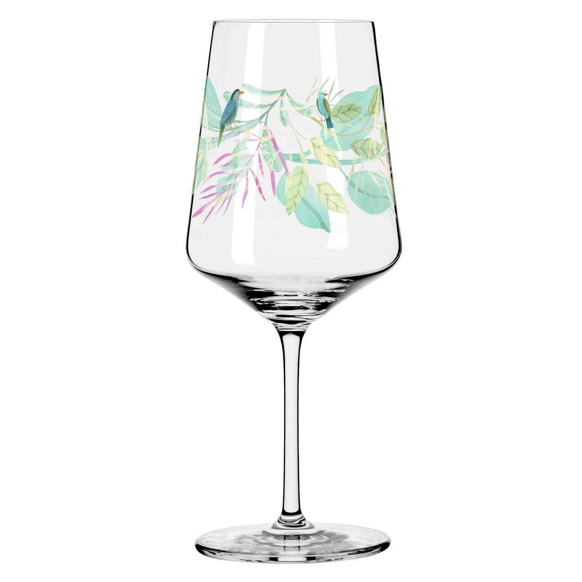 RITZENHOFF 2931017 Bicchiere da aperitivo 500 ml - Set di 2 - Serie Summer Dew - per spritz, spritzer - Motivo foglie - Made in Germany