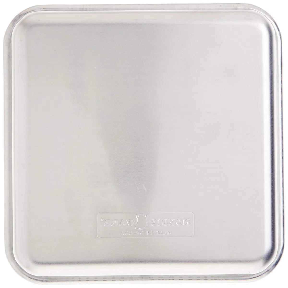 Nordic Ware Naturals Aluminium Commercial 47500 - Teglia quadrata da 20,3 x 20,3 cm, colore: Argento