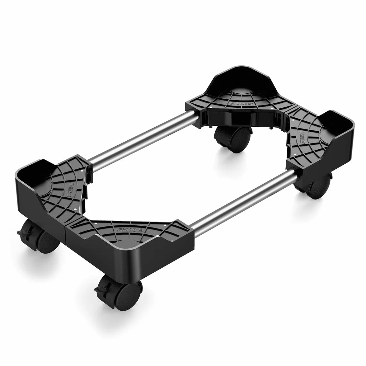 ORICO Carrello Porta PC con ruote, Supporto per CPU con larghezza regolabile si Adatta alla maggior parte delle custodie per PC o computer sotto la scrivania（Max:49*31*10cm）