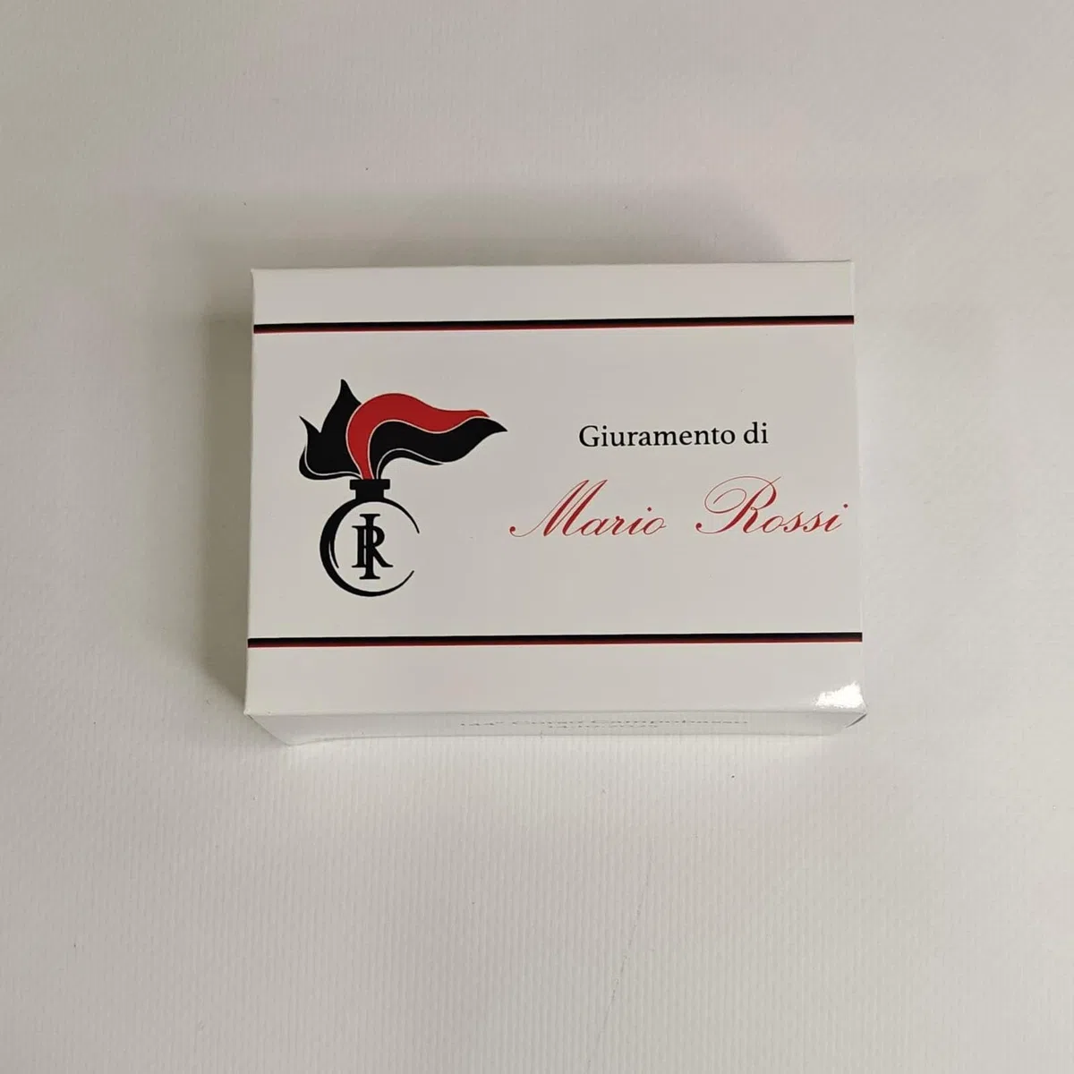 Scatole Porta confetti Personalizzate (nome, corso, data), Giuramento Forze Armate - Carabinieri - Made in Italy -10 pz - Bomboniera o segnaposto originale, ideale per cerimonie, feste e ricordo.