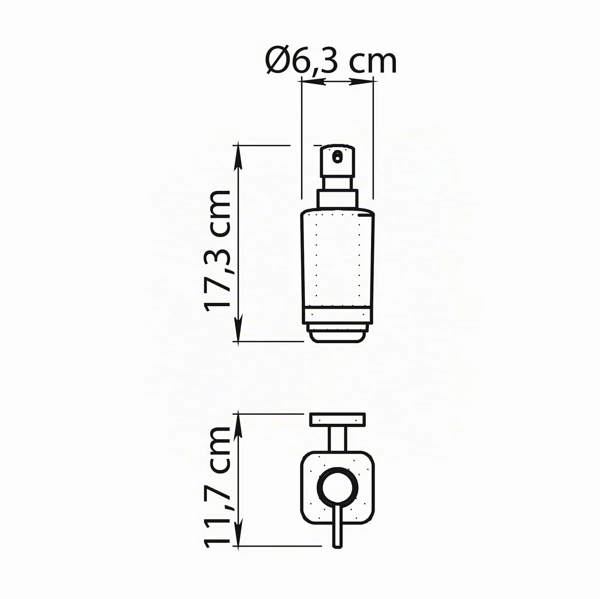 Gedy Tonga Dispenser Sapone Bagno a Muro da 220ml, Finitura Cromato, Fissaggio con Viti o Adesivo, Pompetta Erogatore in Acciaio Inox, Contenitore in Vetro Satinato, Dispenser Sapone Liquido da Muro