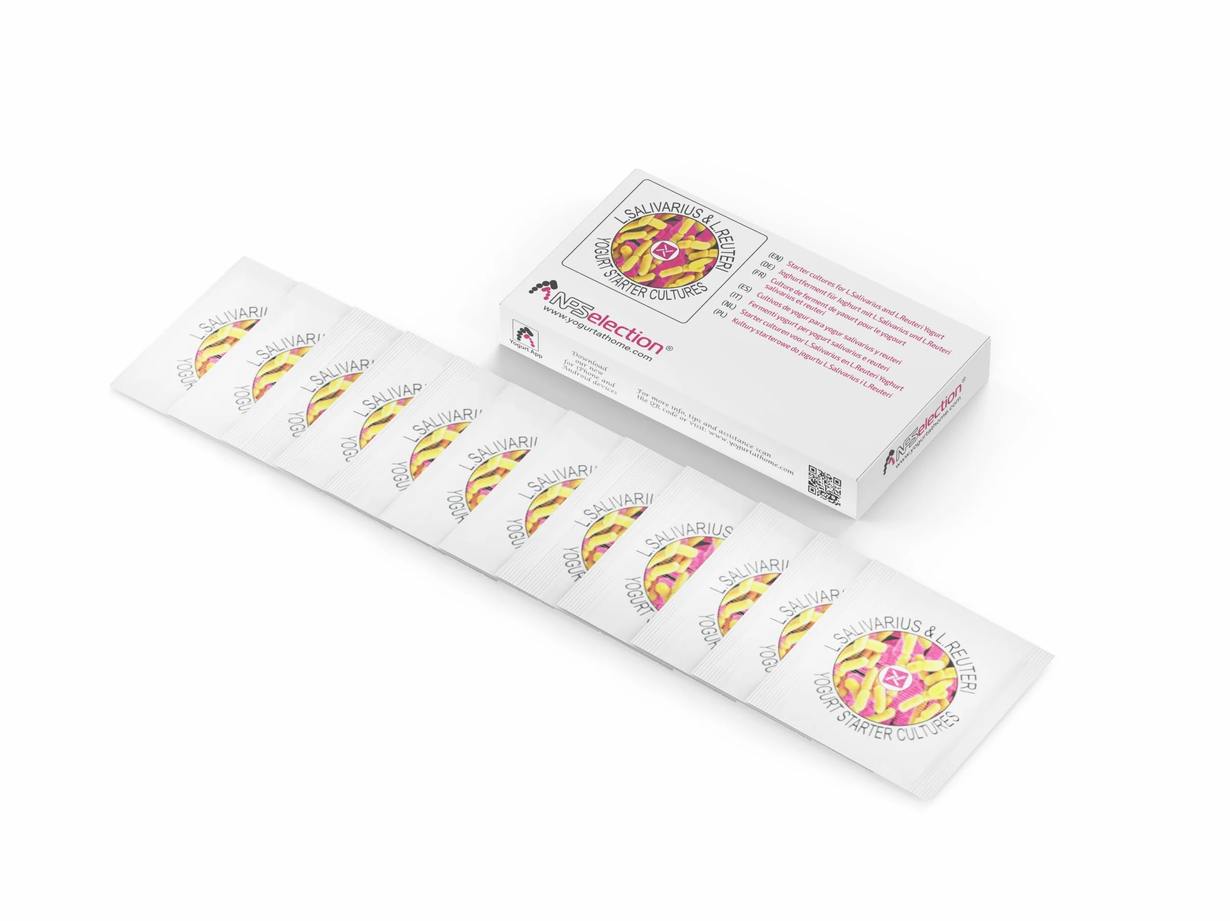 Coltura iniziale per Yogurt L. Salivarius e L. Reuteri (12 Bustine)