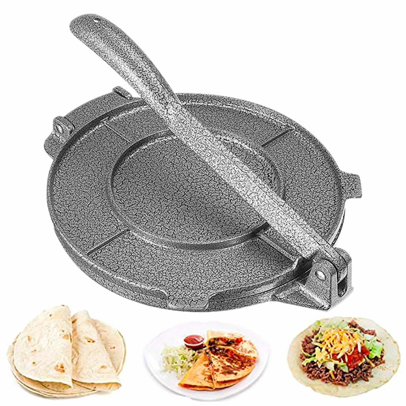 Pressa Per Tortilla, Pressa Di Alta Qualità Per Tortilla In Ghisa, Per Tortille Fatte In Casa (Ø 16.5 Cm)