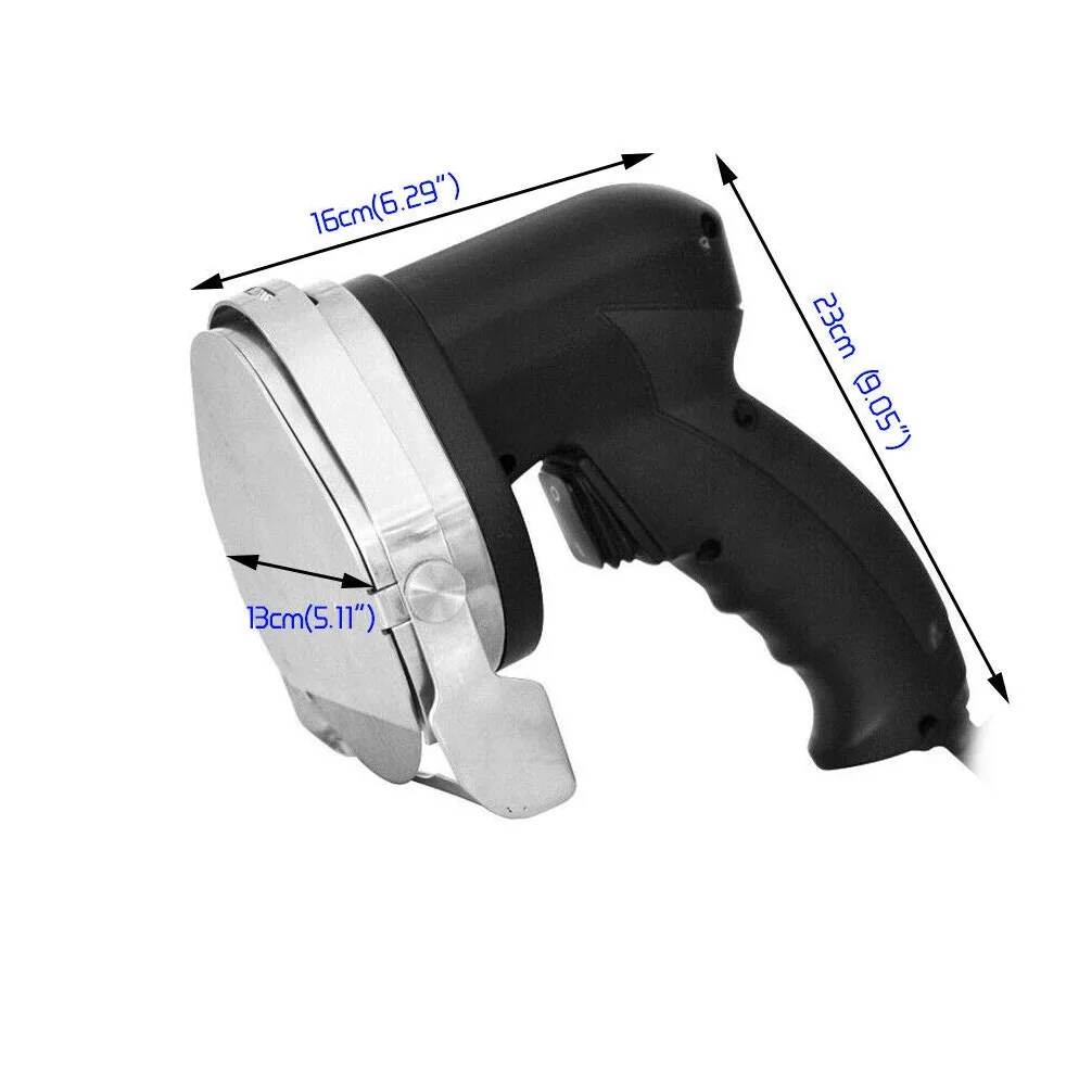 Kebab - Coltello elettrico per elettrico, 80 W, in acciaio inox 304 (regolabile da 1 a 8 mm)