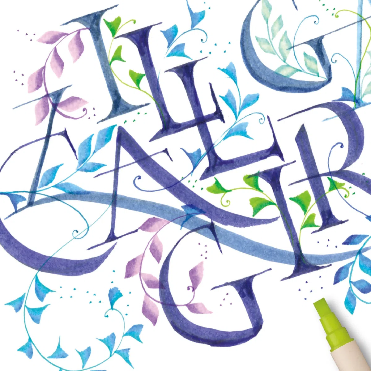 Kuretake Zig Calligraphy - Pennarelli a doppia punta, 24 colori, 2 mm, 5 mm, doppia punta, per arte, schizzi, illustrazione, calligrafia, diario, disegno, realizzati in Giappone