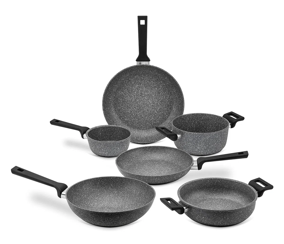 ILLA Planeta Tegame 2 manici 24 cm adatto per Induzione in Alluminio 100% riciclato, Made in Italy