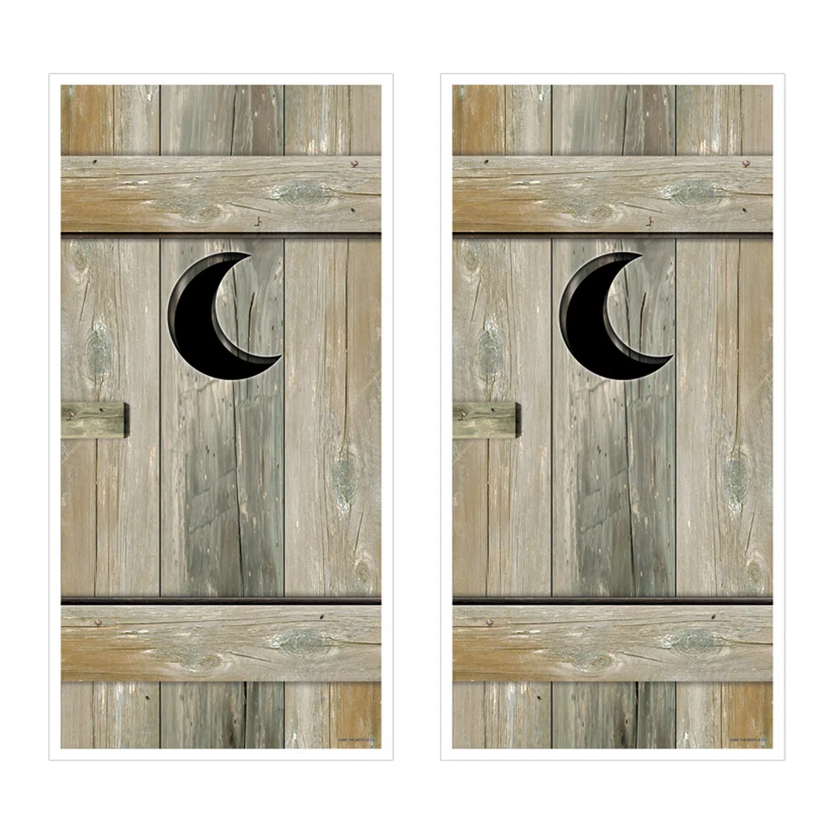 Beistle Outhouse, coperture per porte, 2 pezzi, 76,2 cm x 1,5 m, multicolore