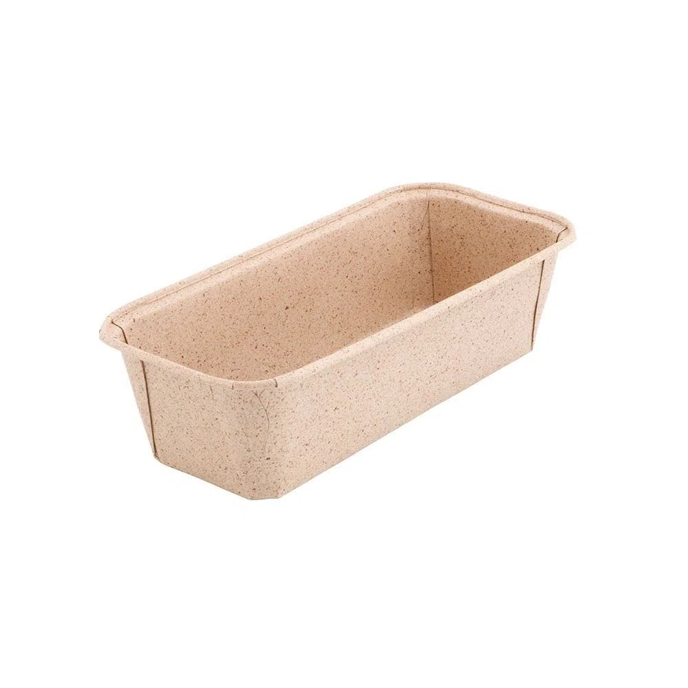 GREENBOX 25 stampi in carta di cacao rettangolari, 20 x 7 x 6 cm, resistenti al forno, stampi per pane, carta marrone, piccoli stampi per torte, stampi in carta con struttura elegante
