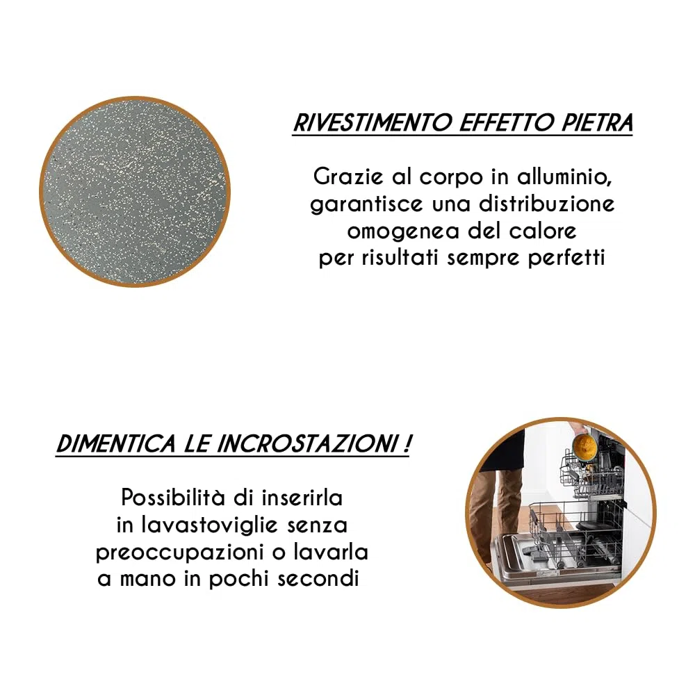 ARCA, Teglia Bassa Quadrata 35x35x3 cm per Forno, Antiaderente e Adatta alla Lavastoviglie, Ideale per Pizza e Altre Ricette, in Alluminio, Made in Italy