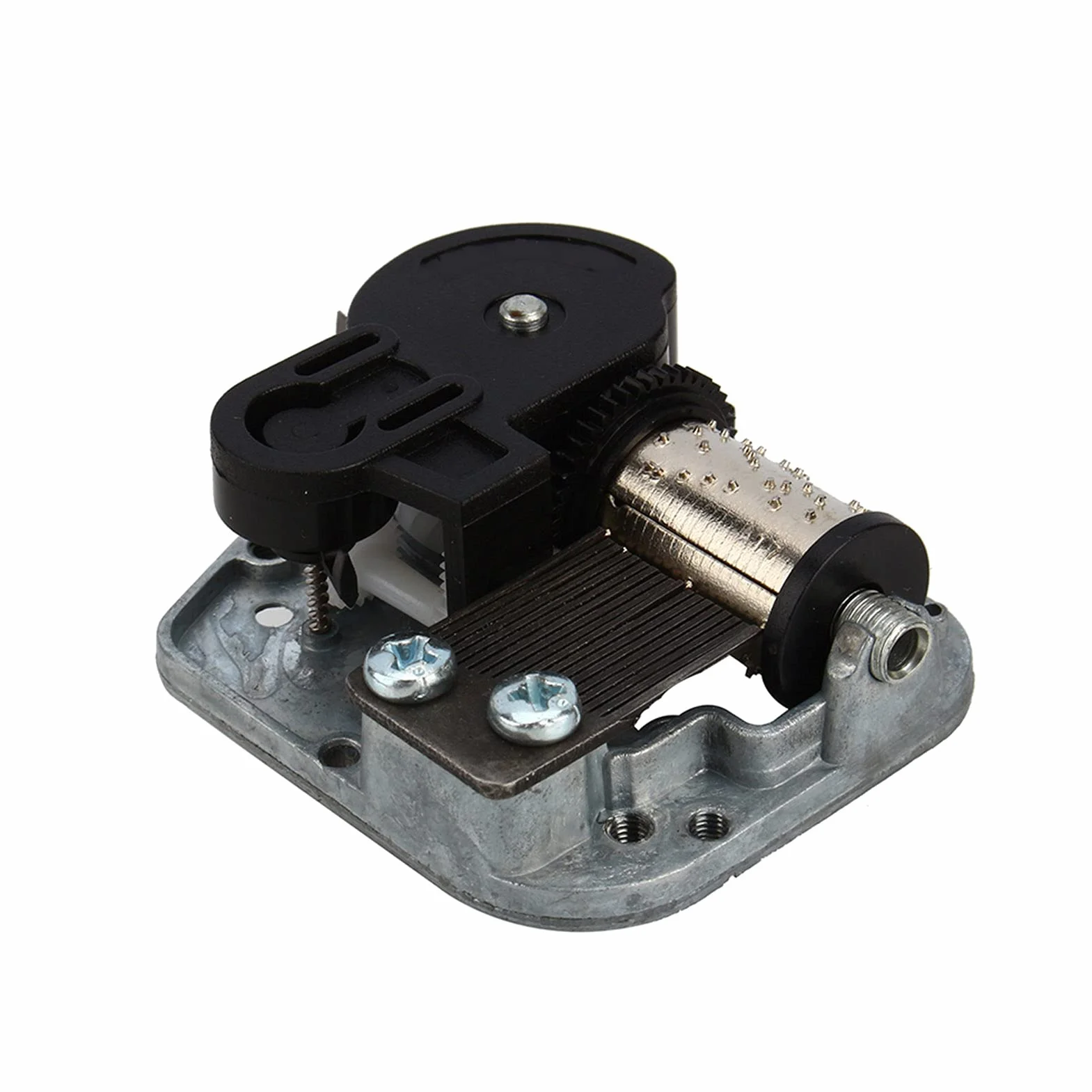 Wakects Molla del Carillon, Carica Musicale in Lega + Plastica a Manovella, Movimento del Carillon, Accessori di Ricambio, Meccanismo a Orologeria per Il Carillon Presente, 45 X 50 X 20 Mm per Alice