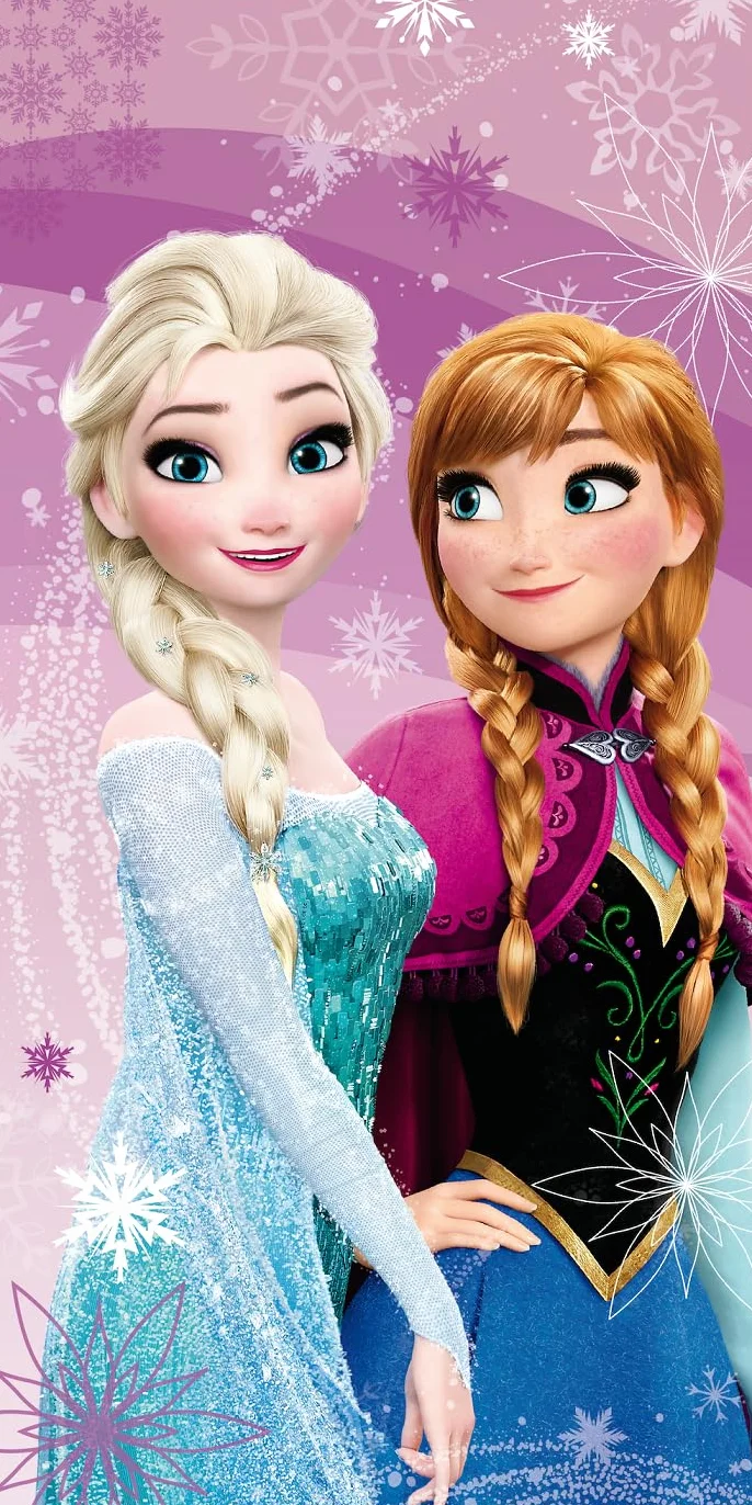 Disney Frozen Anna Elsa Telo da bagno ultra morbido 100% cotone – Grande 70 x 140 cm per ragazze nuoto, doccia e piscina