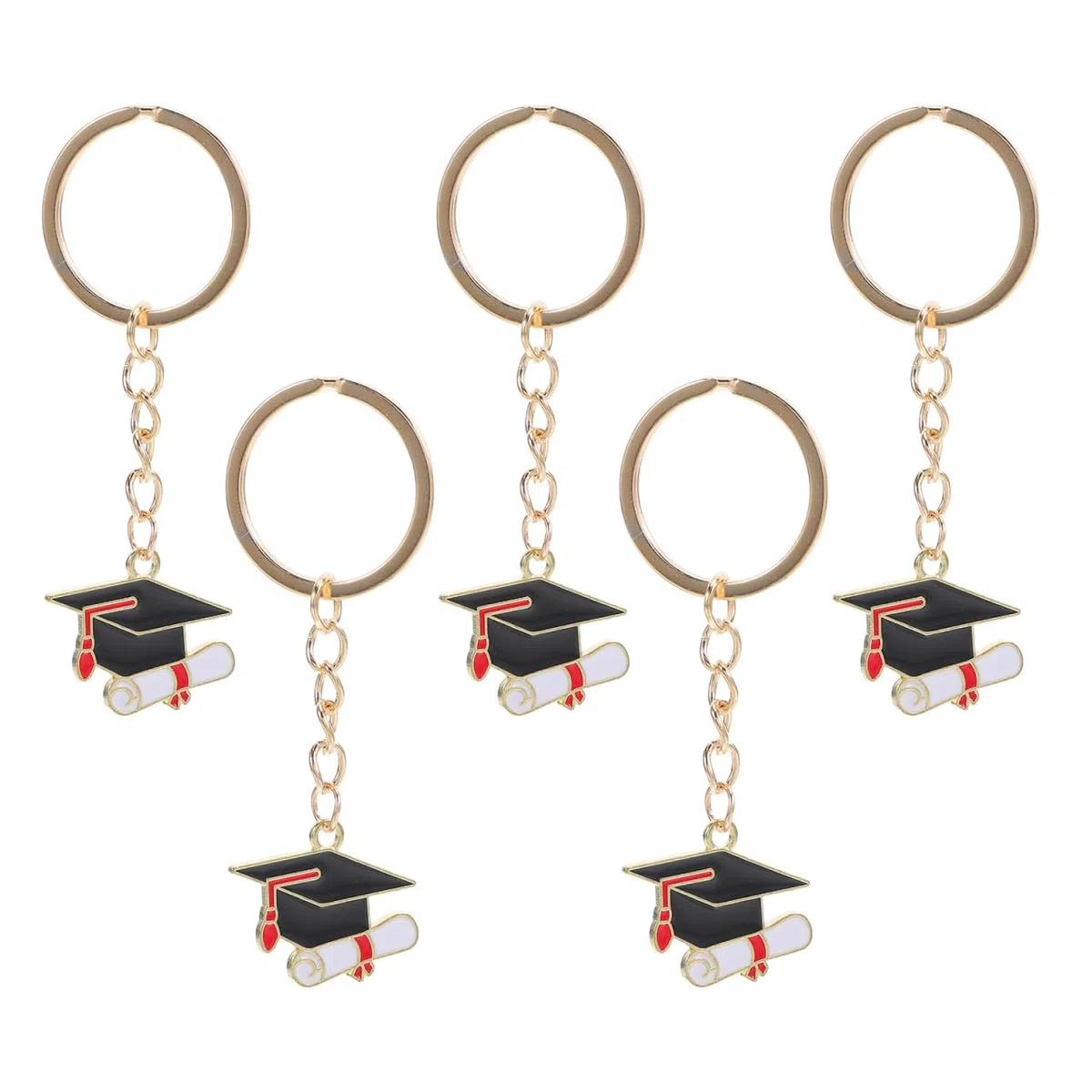 Operitacx 25 Pezzi Portachiavi Laurea Cappello Diploma Bomboniere Laurea Regalo Regali Di Per Studenti Con Anello Chiave Metallo Decorazione Per Infermieristica Bomboniere