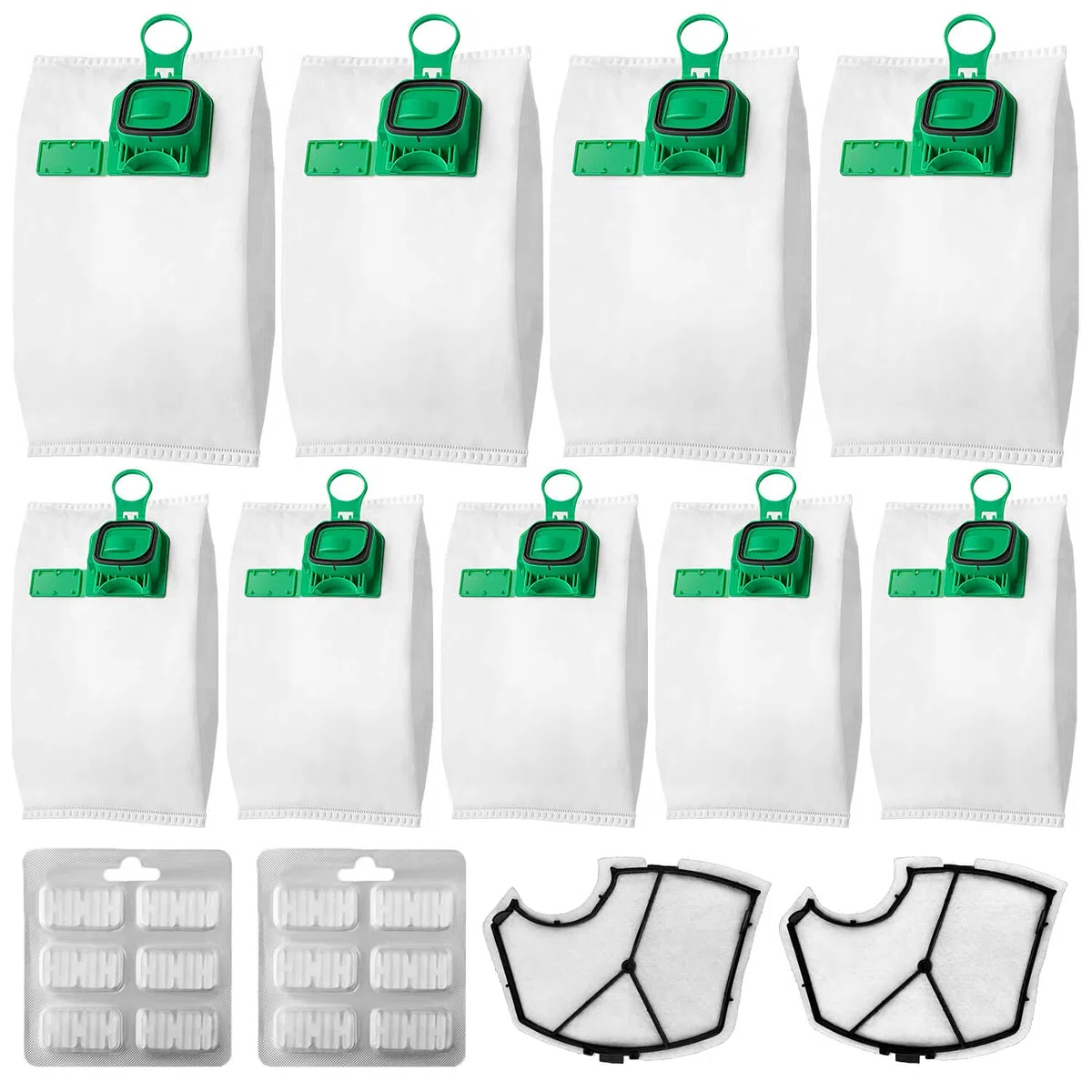 Kit di Ricambi Sacchetti per Folletto VK140 VK150 con Filtri