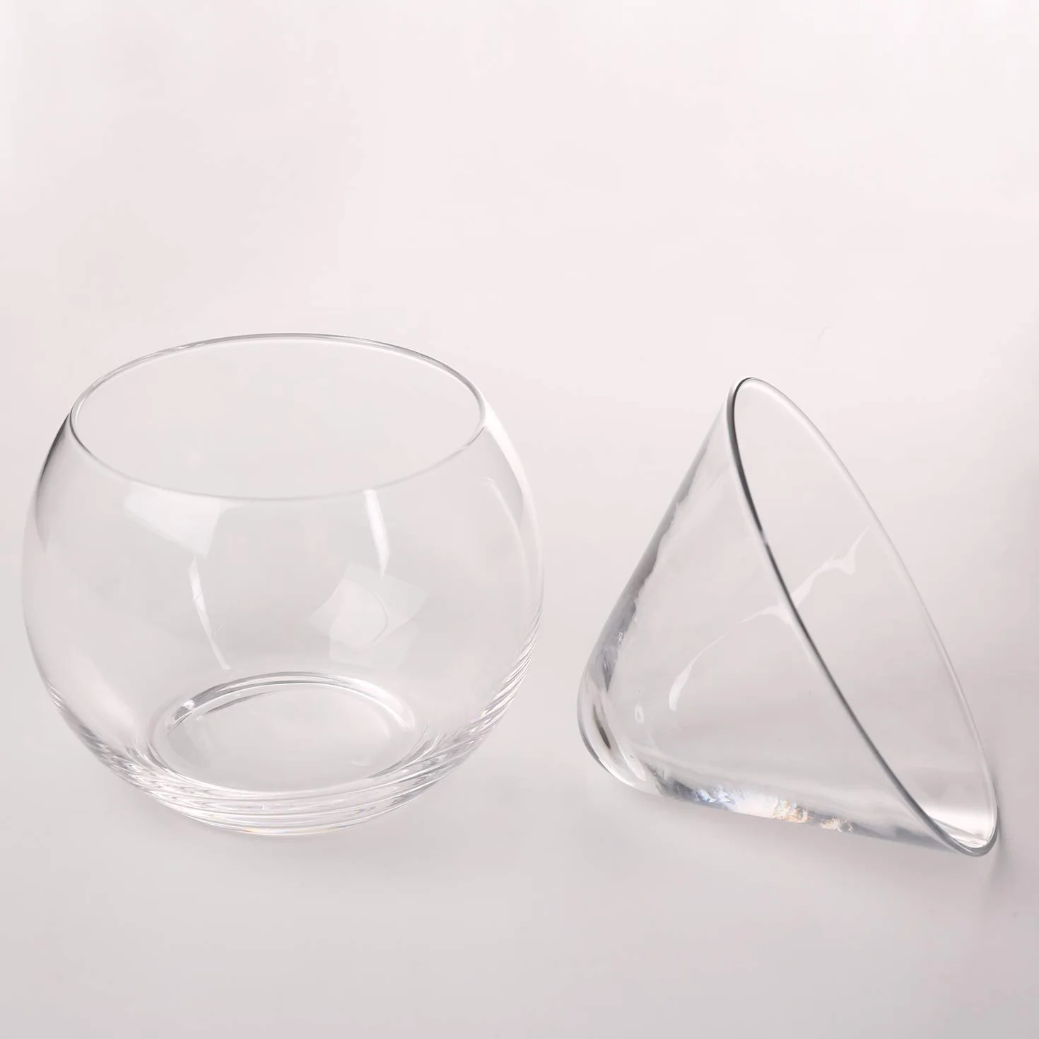 DUEBEL Porta Cavialein in Vetro e 2 Cucchiaini in Madreperla da 8cm - per Caviale, Martini, Vino, Cocktail Liquoroso