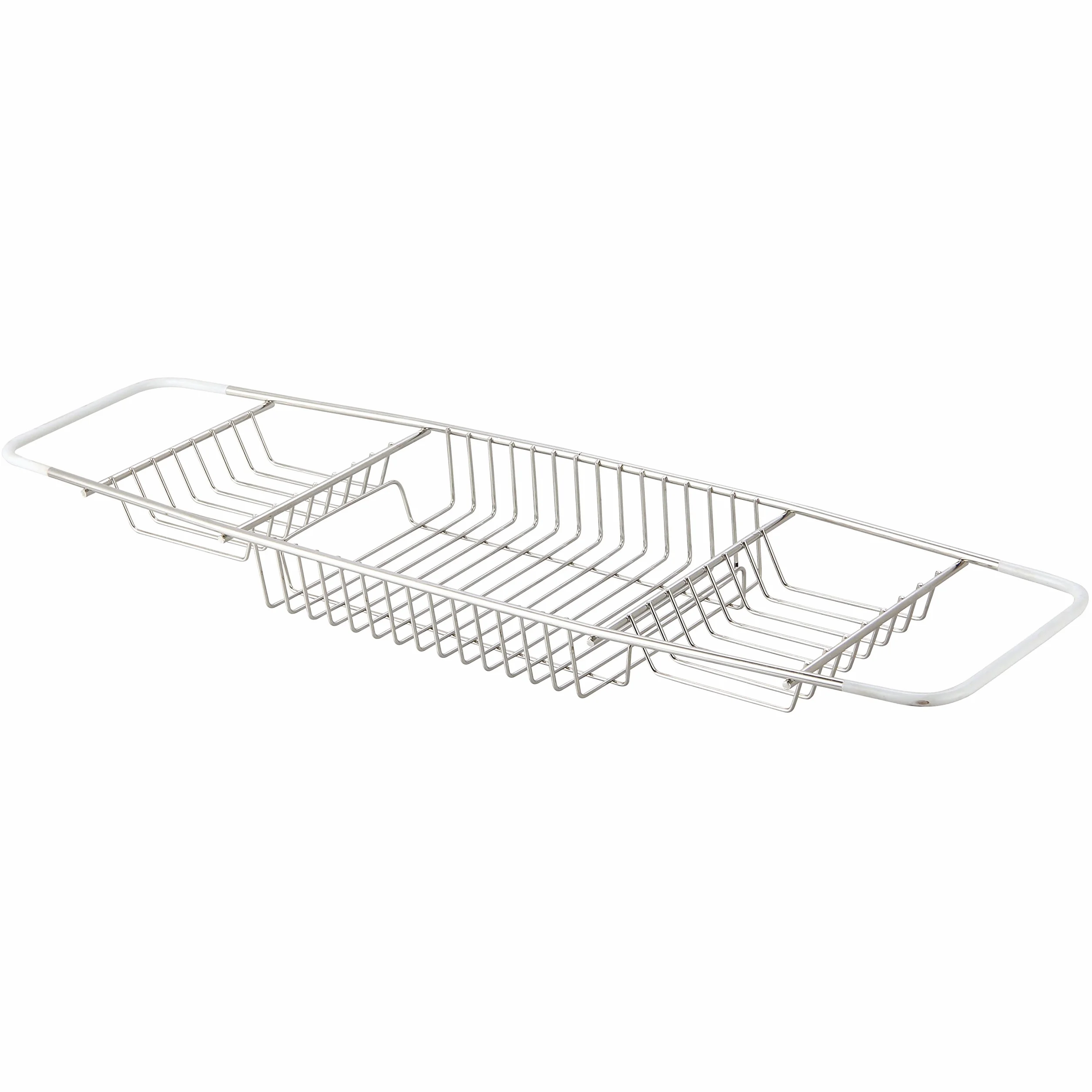 MSV 141730 Mensola da bagno in acciaio inox, 68,5x18x5,5 cm, multicolore, 5 x 18 x 15 cm