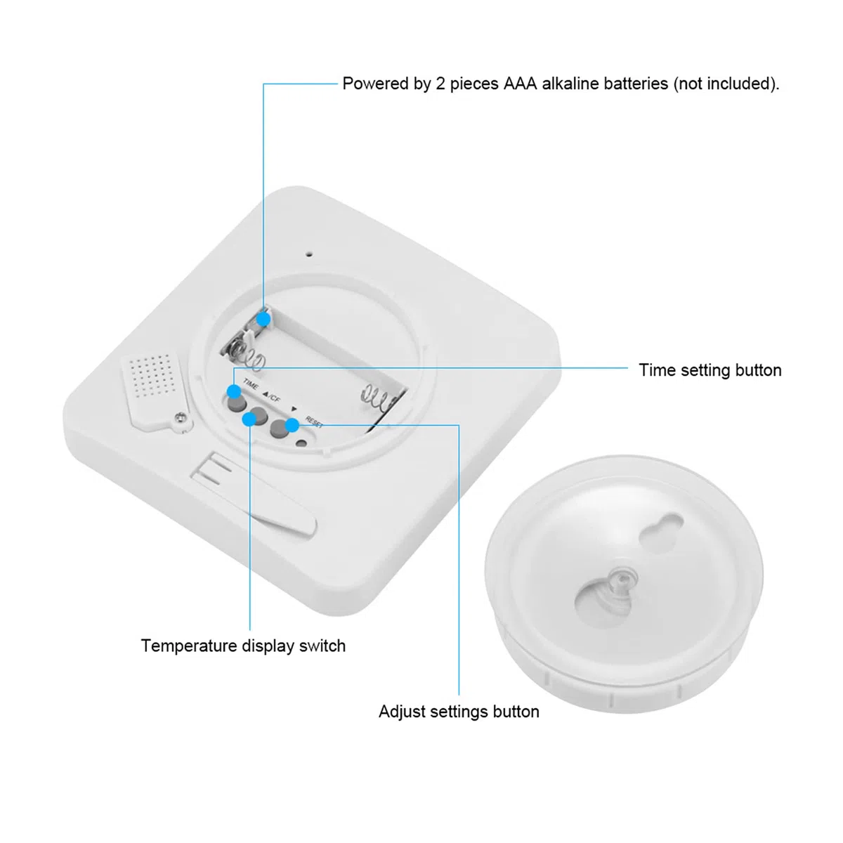 Orologio da Bagno Orologio digitale da Bagno LCD sveglia doccia digitale impermeabile controllo Touch ℃/℉ temperatura umidità alimentato batteria per doccia cucina