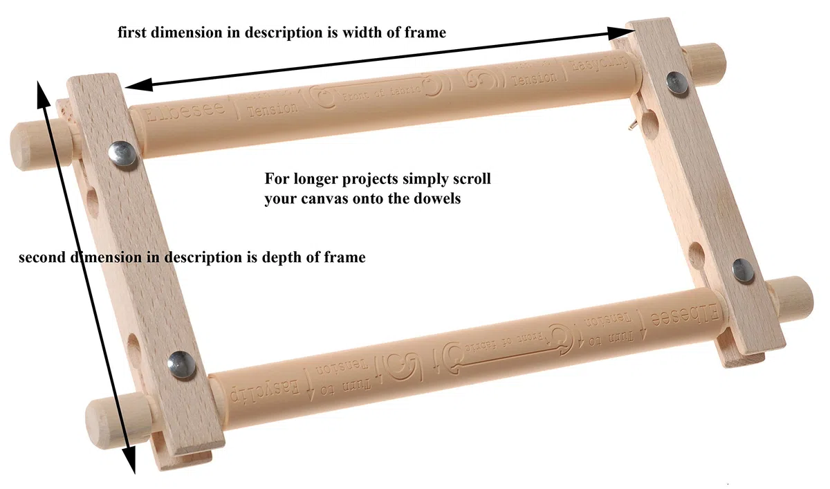 Elbesee-Telaio Easy Clip, Dimensioni Telaio a Rullo Tradizionale, Legno, 30 x 68 cm