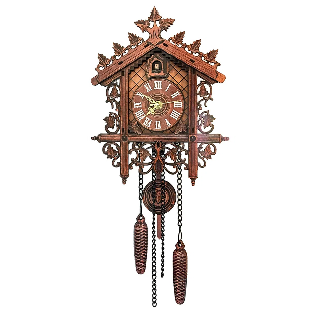 Orologio a cucù, meccanico, in legno, decorazione per casa e ristorante, design retrò per soggiorno
