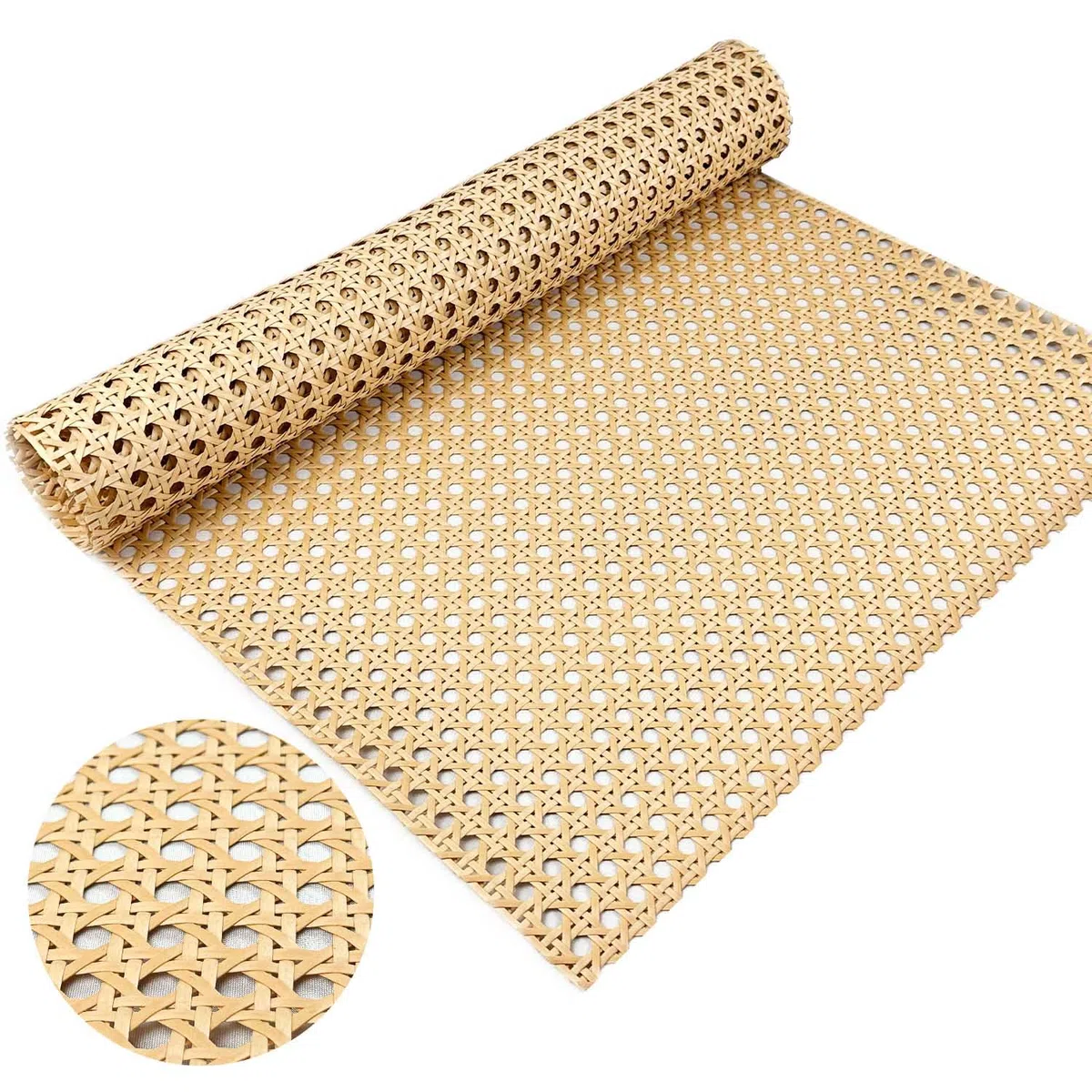 Rattan rotolo, 40 x 100 cm, midollino per sedie paglia di vienna per mobili, cannage rotin per sedie, armadi, bricolage, resistente all'umidità, impermeabile, fatto a mano, paglia di vienna per sedie