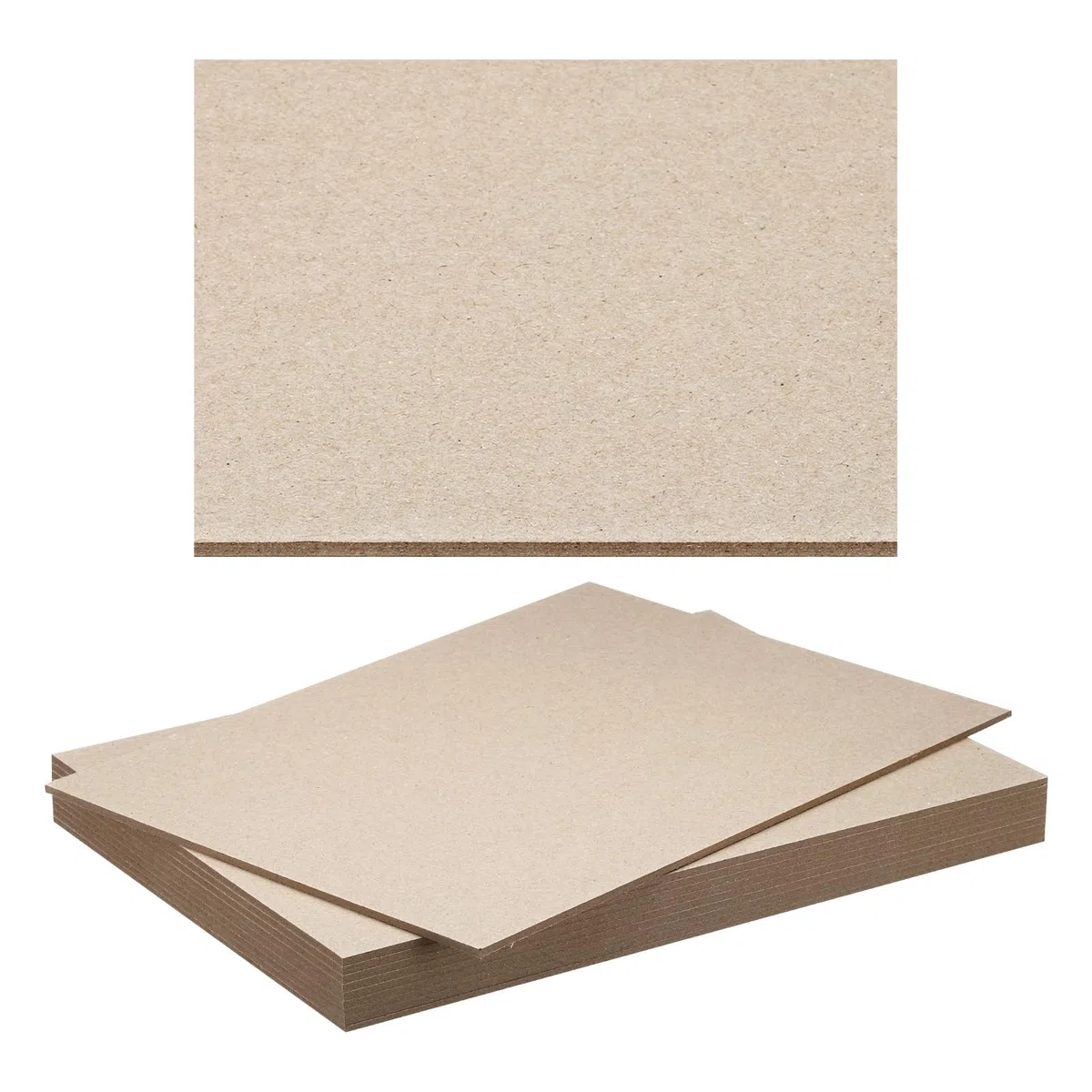 PATIKIL 0.12"x12"x8" Cartoncino per Libri, 10PzFogli Truciolari Pannello per Rilegatura di Libri Forniture per Rilegatura di Libri per Copertina di Rilegatura di Libri, Grigio