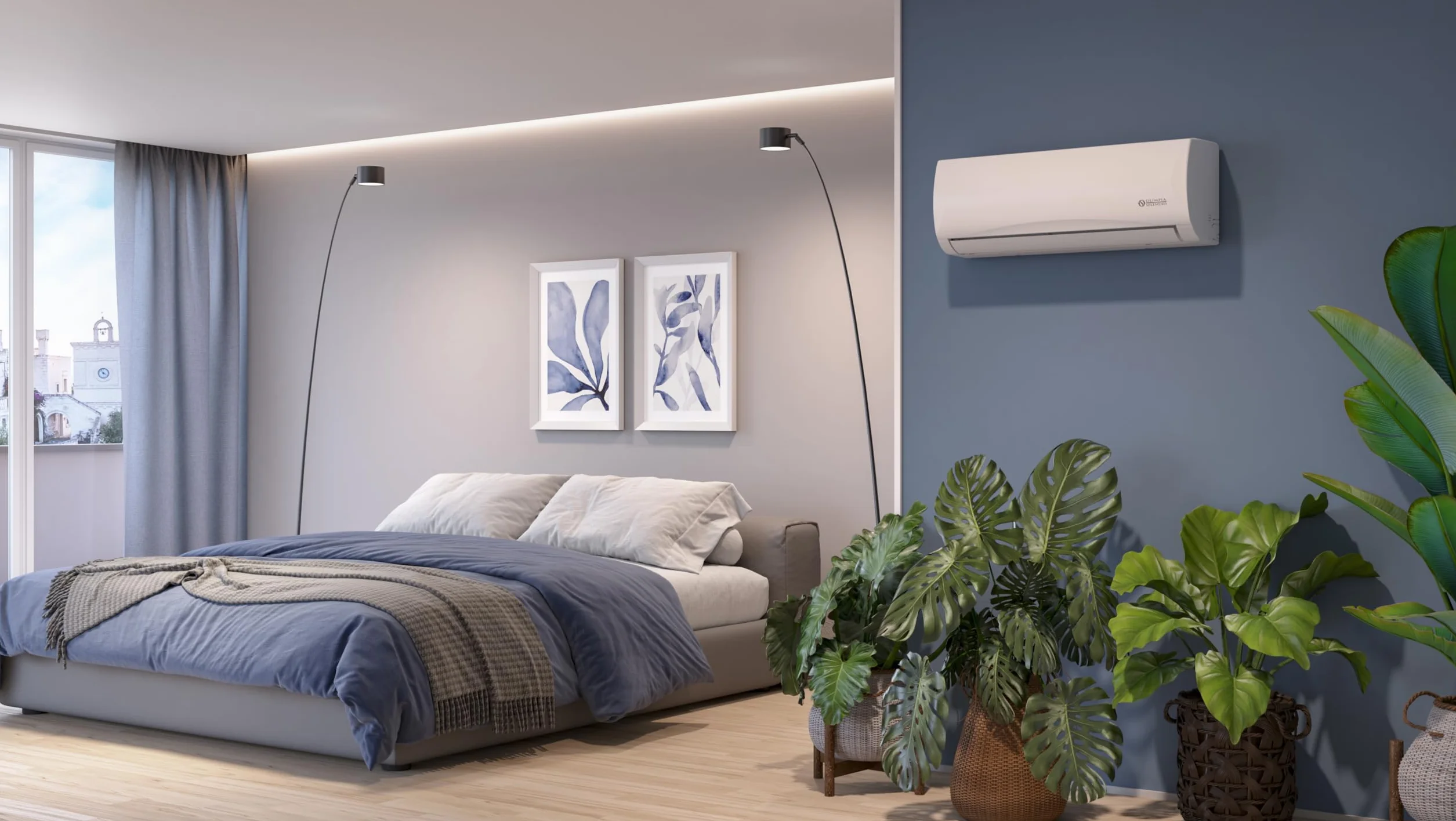 Olimpia Splendid OS-SEMTH12EI Unità interna Mystral S1 E Inverter 12 - Climatizzatore Fisso Gas R32, 12.000 btu/h, Classe di efficienza energetica A++/A+, Wi-Fi integrato, Self Clean