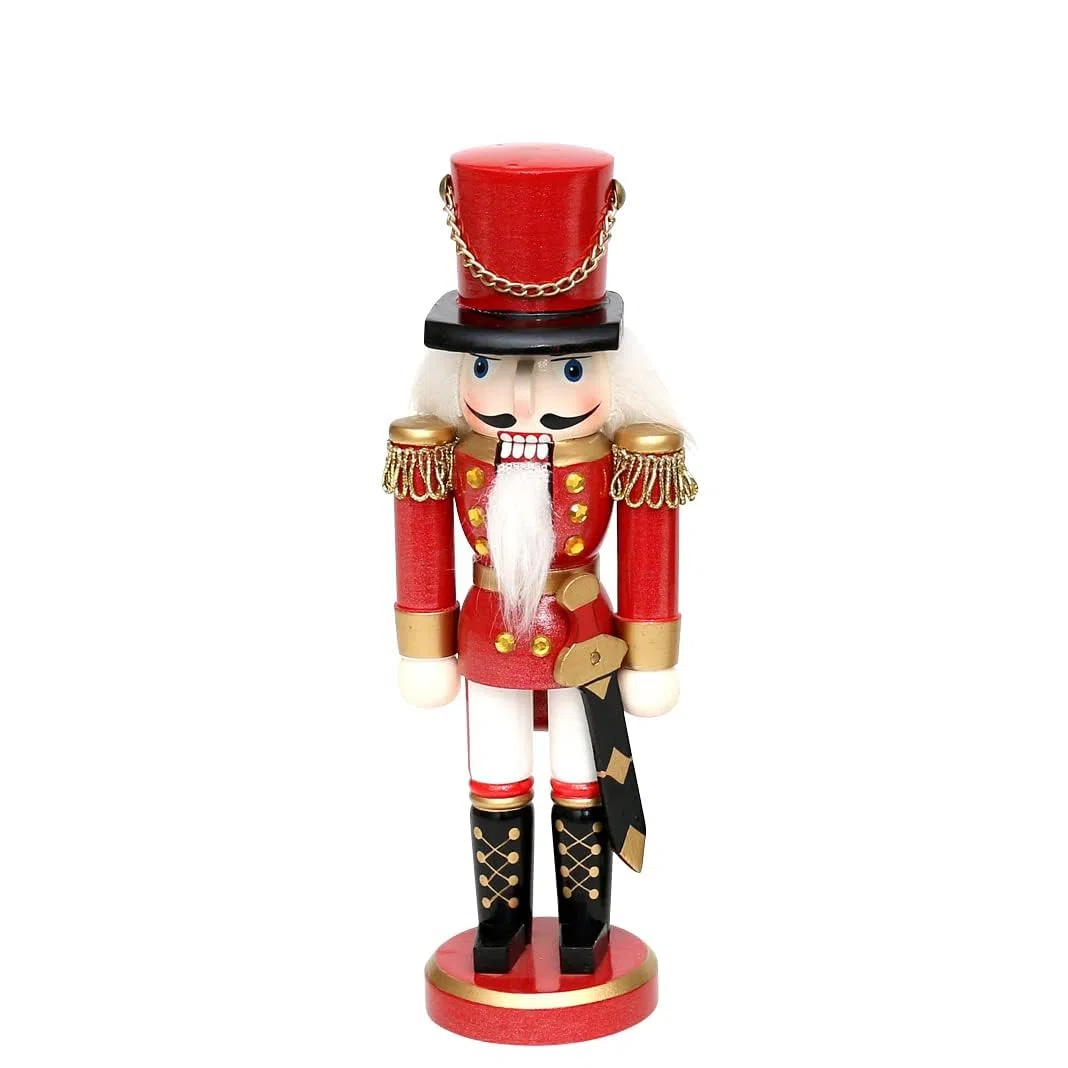 Dekohelden24 - Schiaccianoci classico a forma di soldato., Rot, 20 cm
