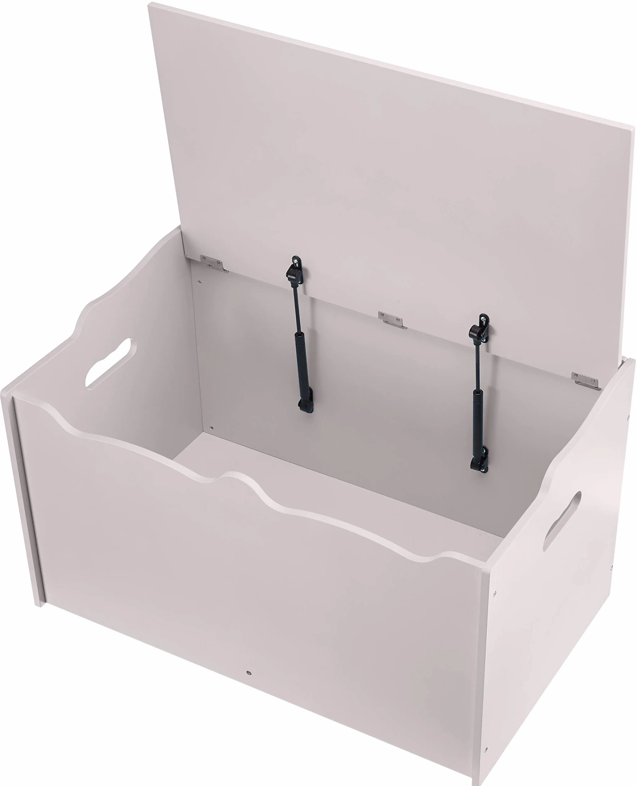 Amazon Basics Scatola in legno per giocattoli, grigio, 76.2 x 45.7 x 48.3 cm