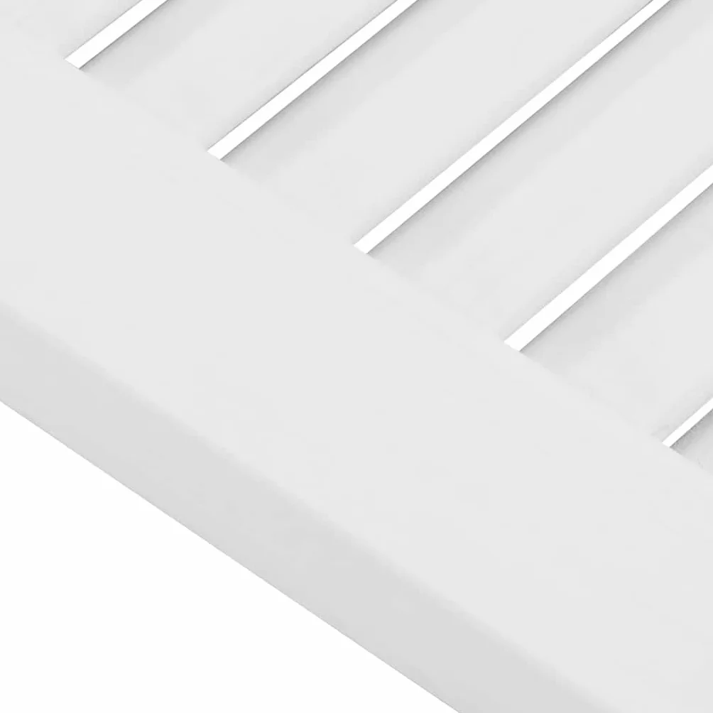vidaXL Ante a Lamelle 2 pz Bianche 99x29,5 cm, porta della mobilia, porta dell'armadio, pannello a lamelle in legno, porta dell'armadio con le doghe