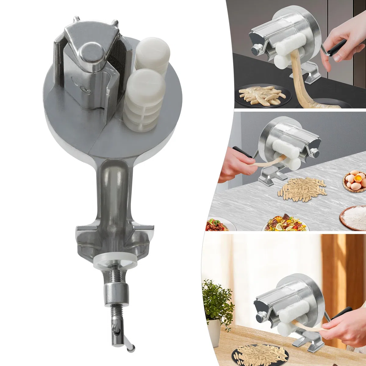Macchina per pasta manuale per gnocchi, cavatelli e spaghetti, in acciaio inox 304, utensile da cucina per casa e ristorante