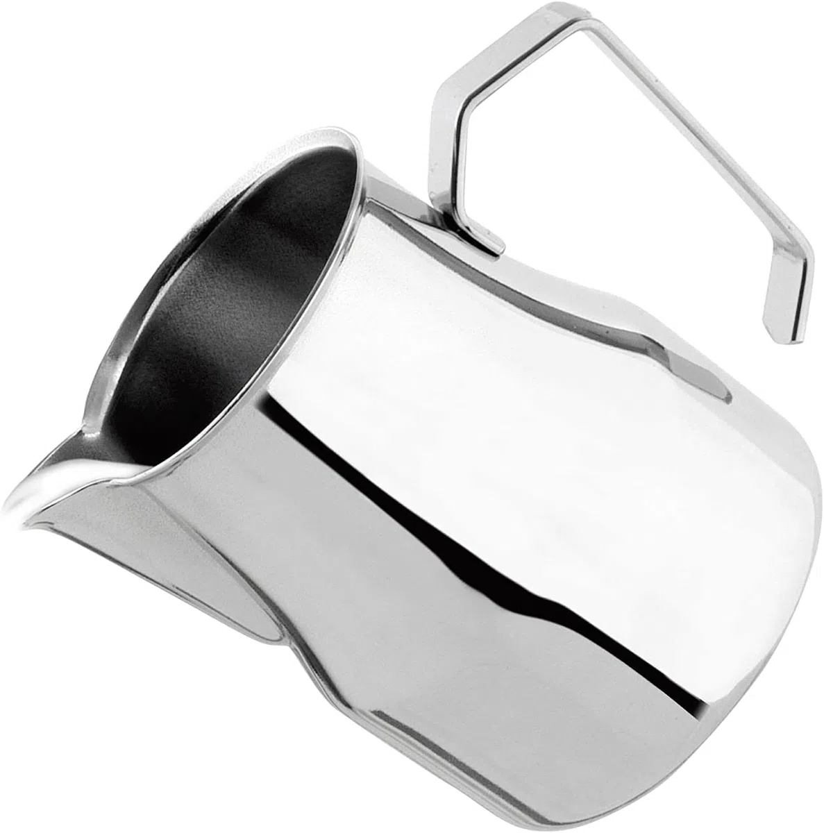 VIA CREMA Bricco Latte Professionale Acciaio Inox 250 ml Capuccino Art Spout - Made In Italy By Motta (250 ML) Lattiera Bricco Latte Bar Milk Jug