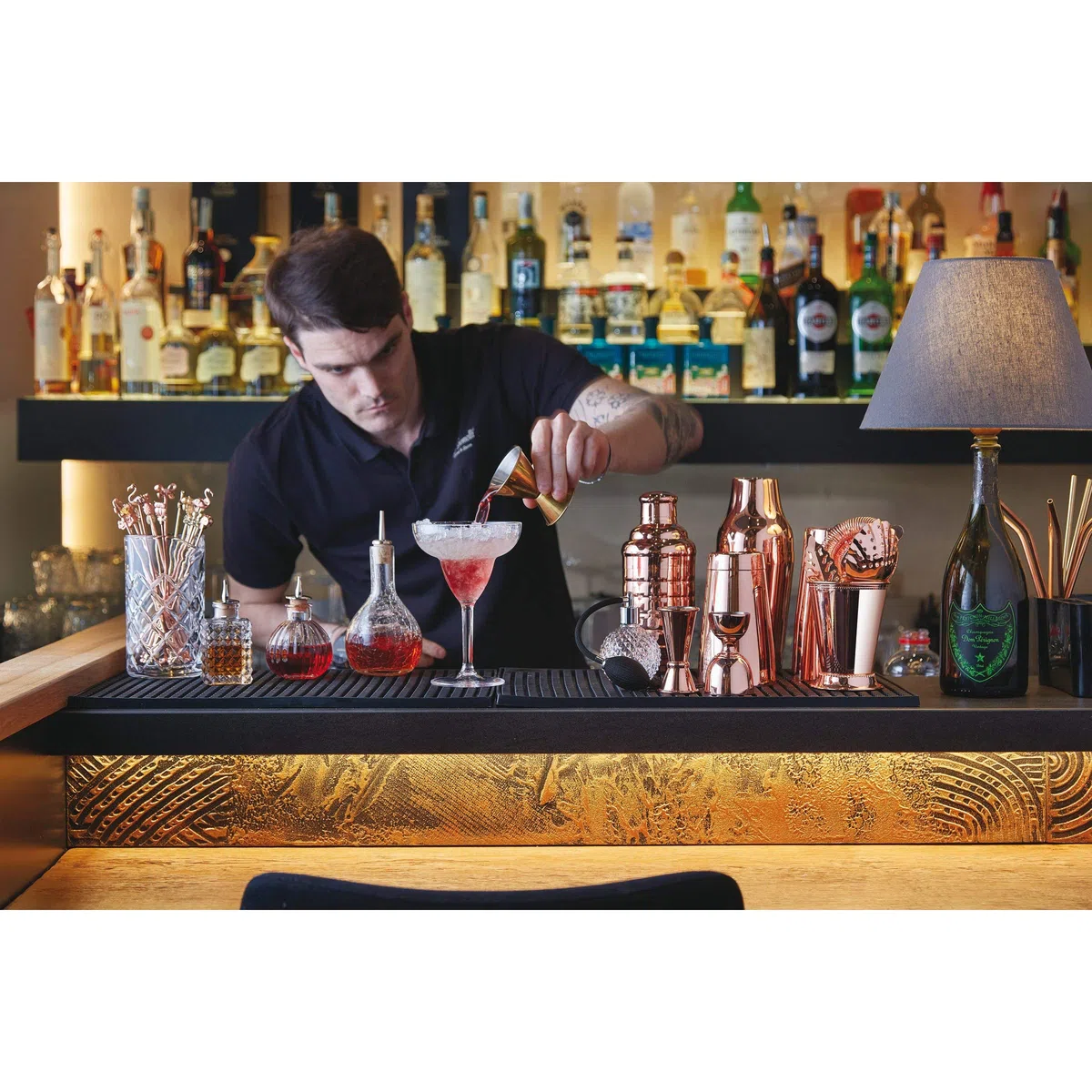 Paderno 41461-07 Shaker Inox Satinato, Satino Parisian per Cocktail e Long Drink, Resistente, capacità 700 ml