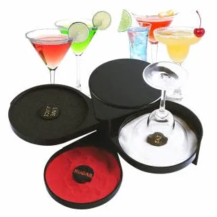 3 Livelli Zucchero Barra del Sale Rimmer, Accessori Per Cocktail, Vetro e Sale Girevole, Per Casa, PraticoBar, Succo di Lime, Zucchero
