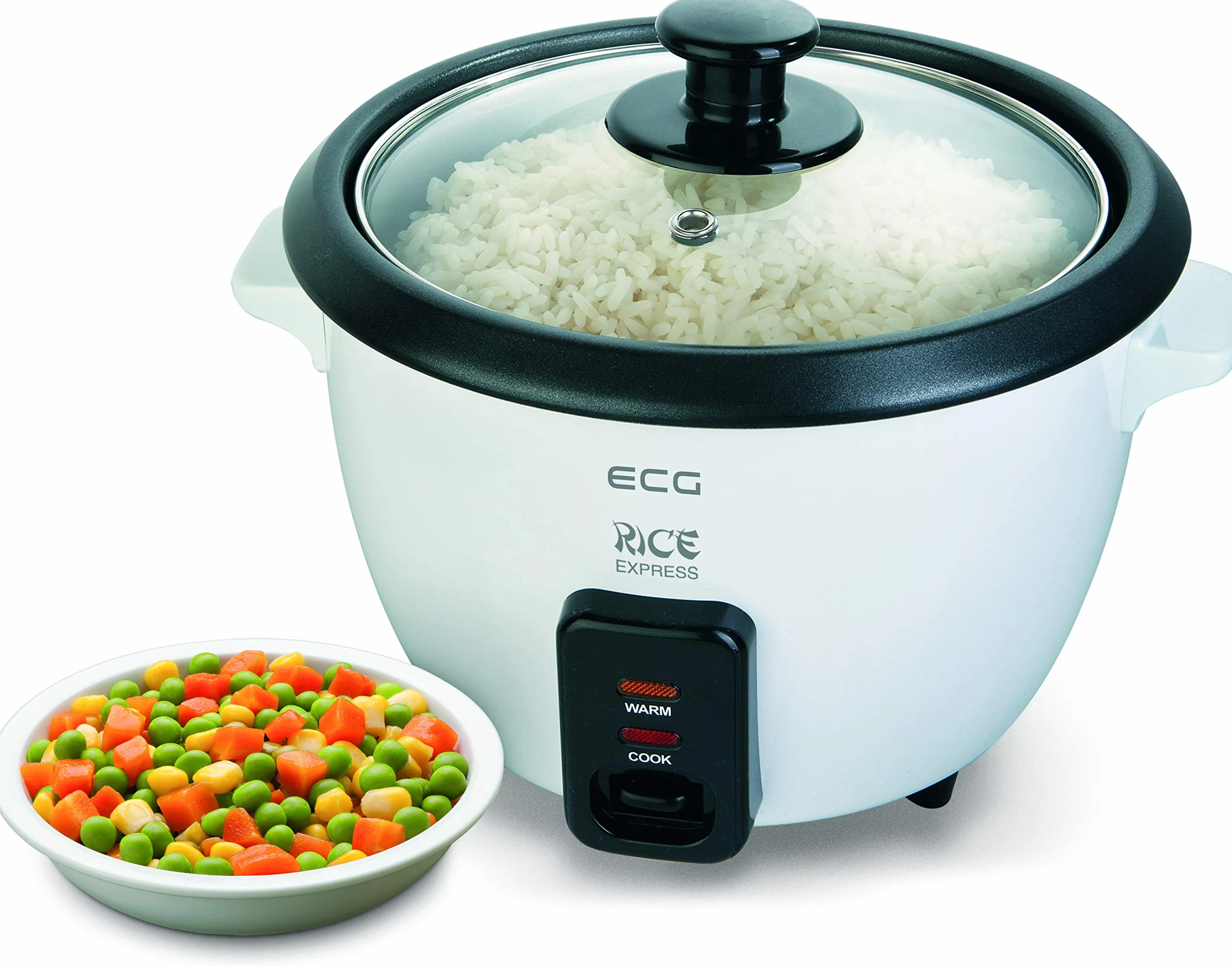 ECG RZ 060 - Cuocere riso in plastica, colore: Bianco