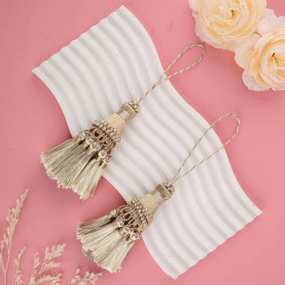 Nappe per artigianato, 2 nappe blu, nappe per chiavi per mobili, nappe per tende, nappe decorative da appendere per la festa della mamma, accessori fai da te per tende, borse telefoniche, tende per