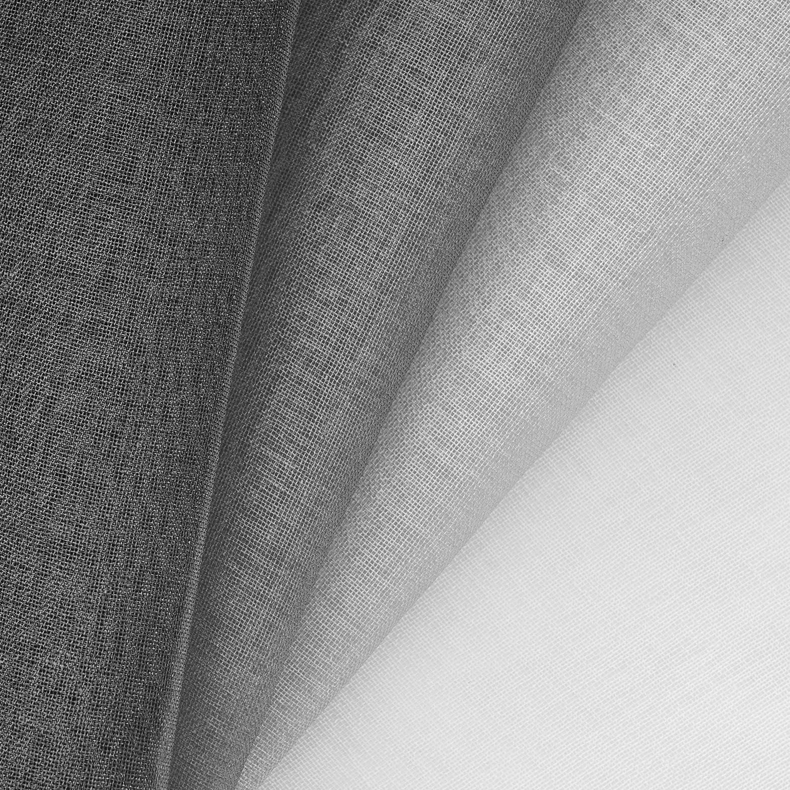 MRTREES Tende per Interni Soggiorno Moderne 2 Pezzi 140x260cm Tende in Voile Trasparenti Grigio Sfumato con Occhielli per Camera da Letto Finestre Cameretta Bambini Salotto Casa