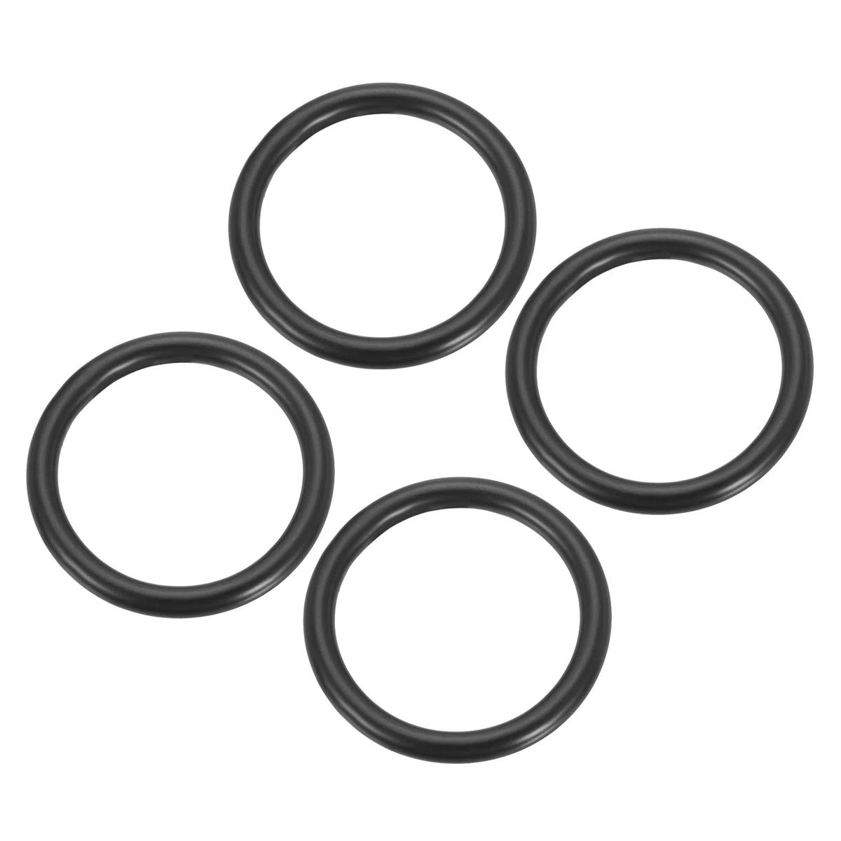 PATIKIL 1.8 Inch Anello In Metallo A O, 4 Pc Anelli In Acciaio Inox 304 Senza Saldatura Per DIY Artigianato Borsette Acchiappasogni Guinzagli Per Cani Appendipianti Da Parete, Nero