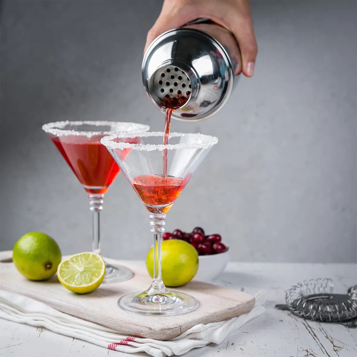 Lychee 12 Pezzi Shaker Cocktail Set Professionale,Premium Set di Accessori da Cocktails in Acciaio Inox,Kit da Barman,Perfetto per Party con Amici (750ML)