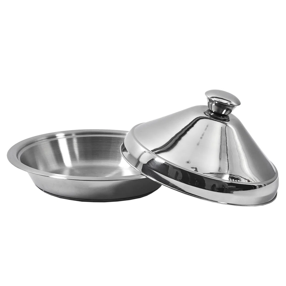 COOK CONCEPT Cook Concept KC2551 - Tajine in acciaio inox, 24 cm, cottura specifica, acciaio inox, 30,00 x 30,00 x 16,00 cm