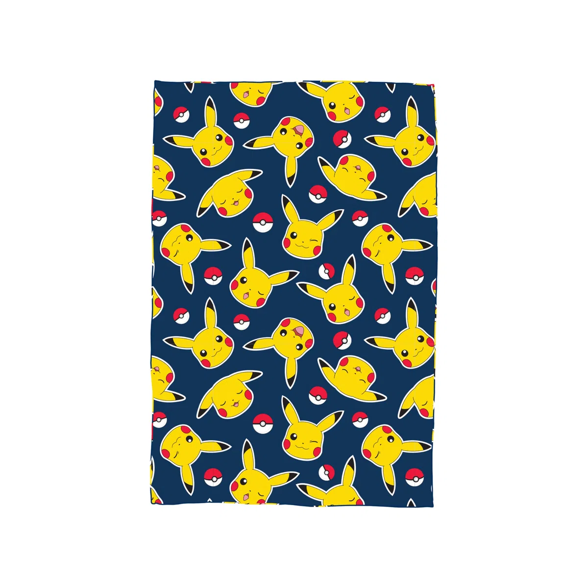 Character World Coperta in pile Pokemon, super morbida e calda, design Pikachu e Pokeball, perfetta per casa, camera da letto, pigiama party e campeggio, dimensioni 100 x 150 cm, blu