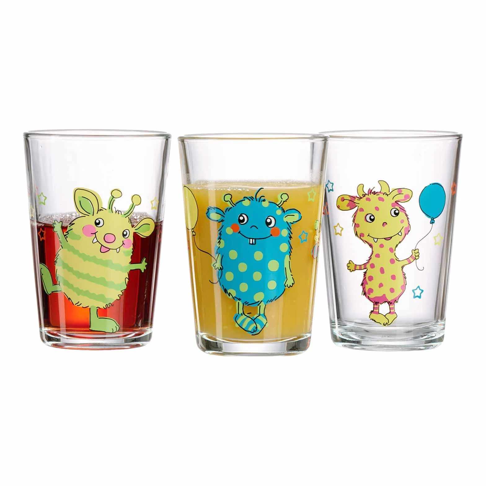 Ritzenhoff & Breker Bicchieri per bambini con motivi animale jungle, forest, 9 pezzi, 205 ml, lavabili in lavastoviglie