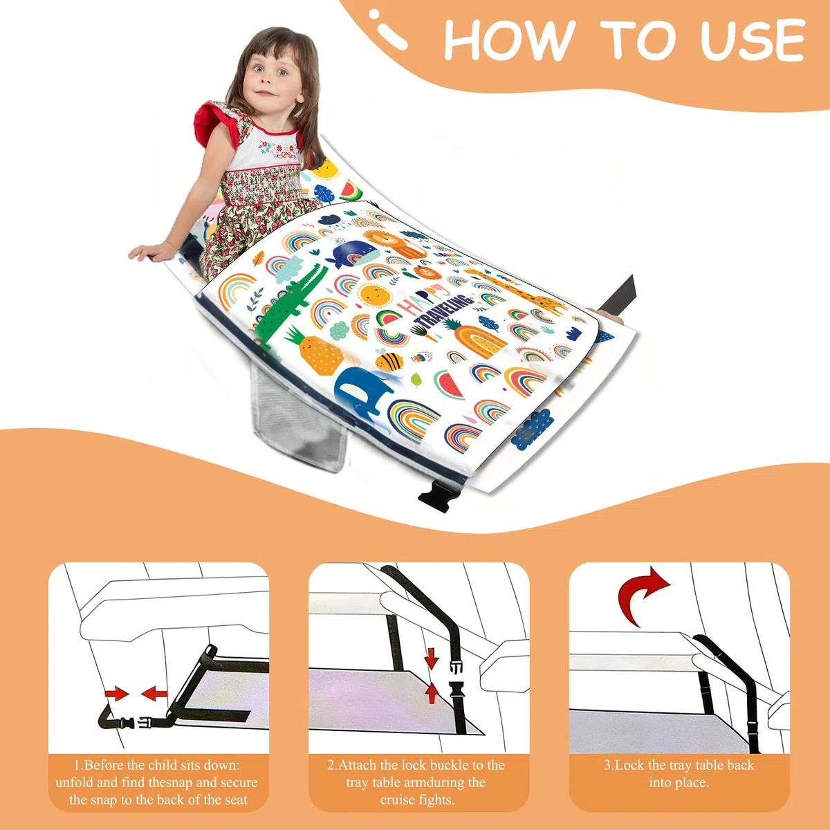 1 Pezzo Estensione del Sedile per Bàmbini,Letto per Bambini in Aereo,Estensore del Sedile Dell'aerèo Portatile per Bambini,Poggiapiedi Aereo Bàmbini per Viaggi Brevi in Aèreo (77 x 44 cm)
