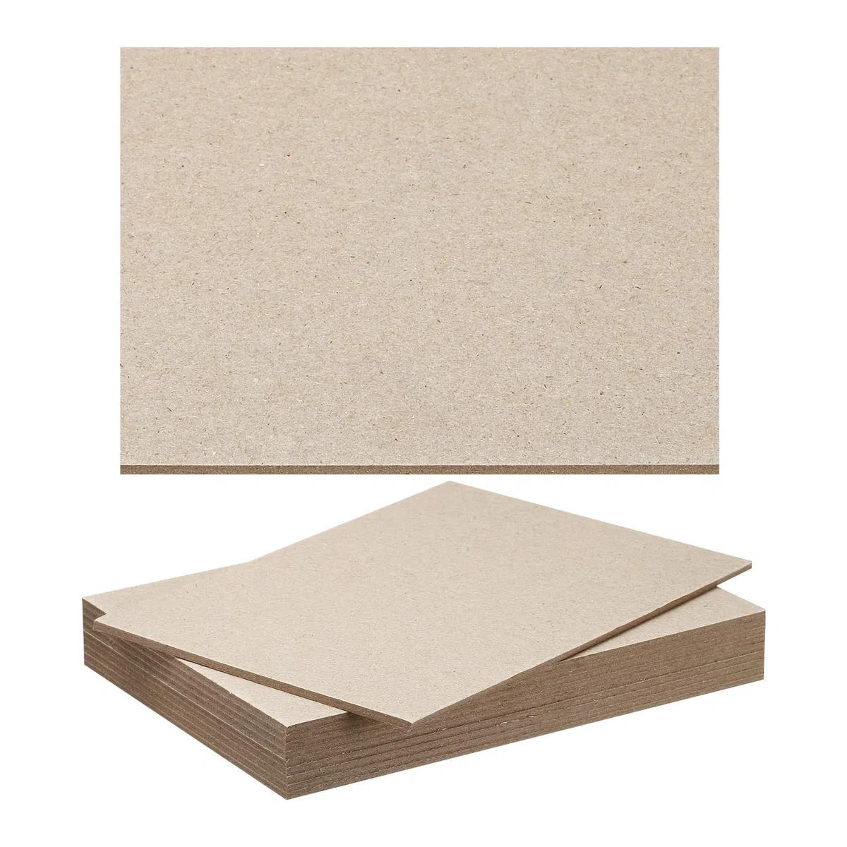 PATIKIL 0.1"x7"x5" Cartoncino per Libri, 10PzFogli Truciolari Pannello per Rilegatura di Libri Forniture per Rilegatura di Libri per Copertina di Rilegatura di Libri, Grigio