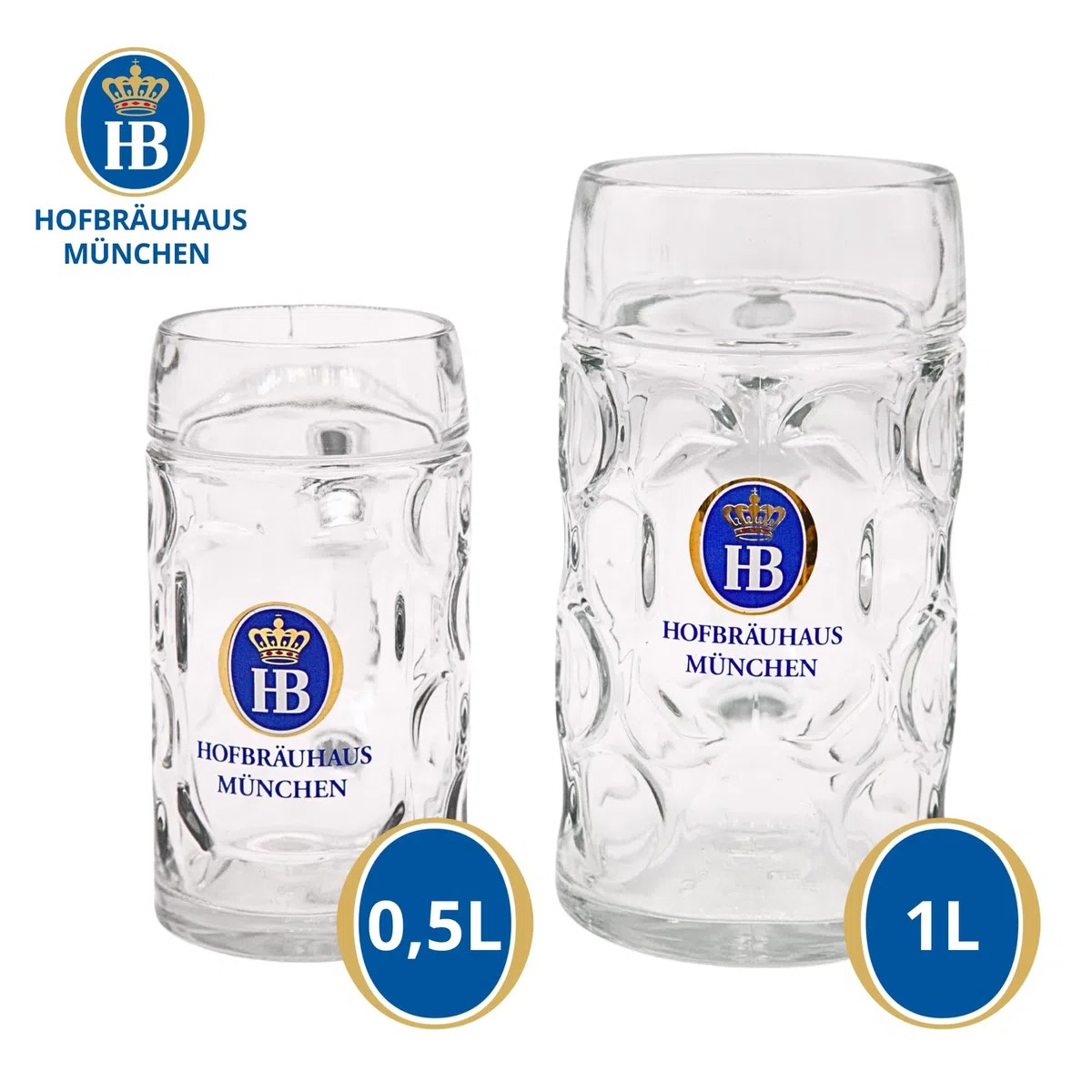 German Beer Mug Munich Hofbräuhaus München HB Mug 1 litro King Werk KI 1000074