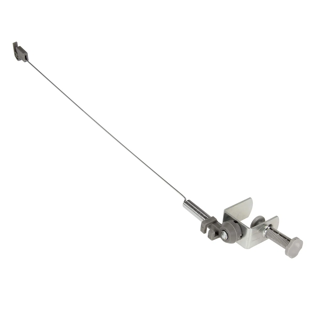 Household Essentials 175 Minder del Cavo in Ferro Verniciato a Polvere, Argento, Altezza 45,7 cm