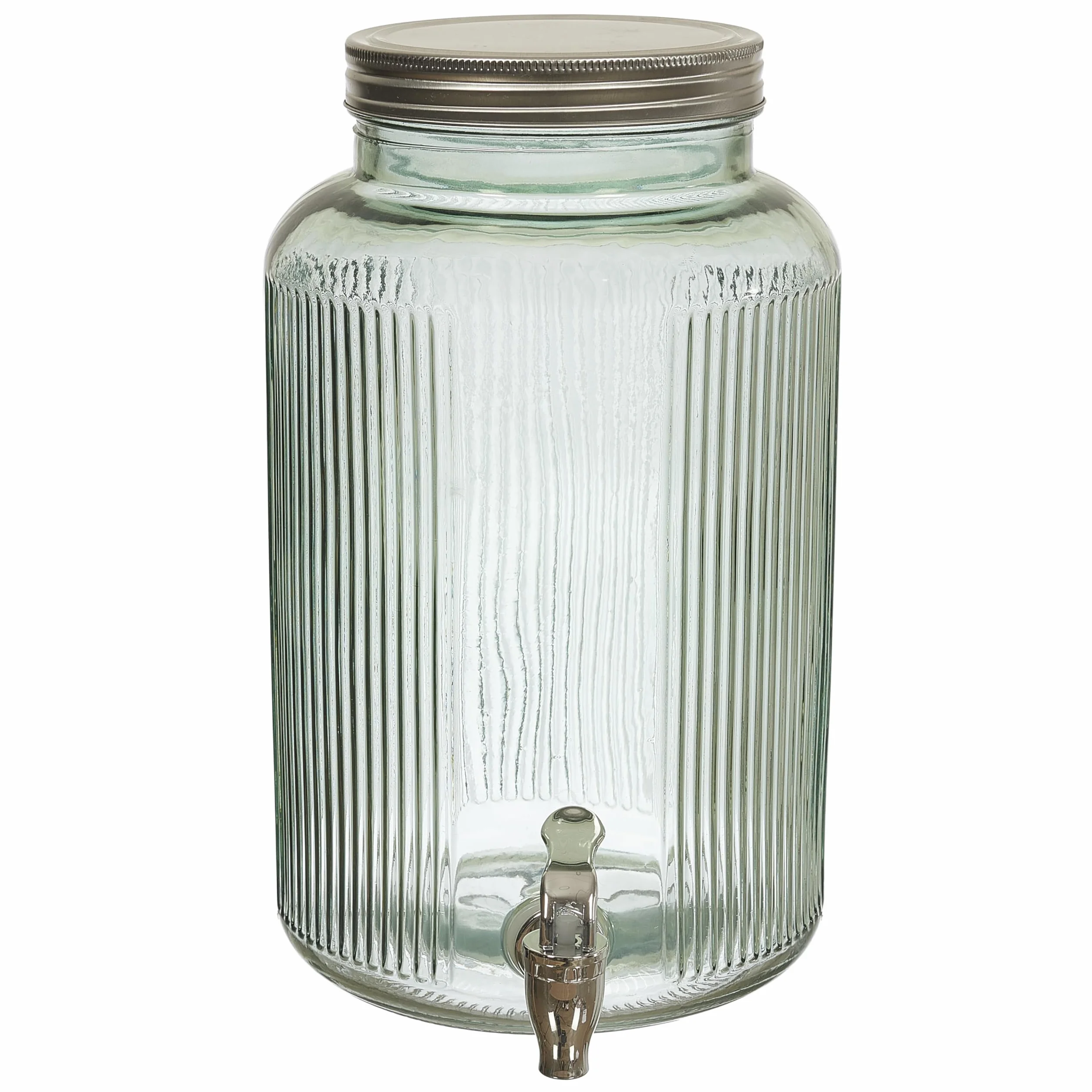 Cook Concept, KA0495, Fontana in Vetro Colorato per Drink e Aperitivi da 5 Litri - Ideale per Cocktail, Birre e Succhi - Design Elegante e Pratico - Verde, 5 Litri