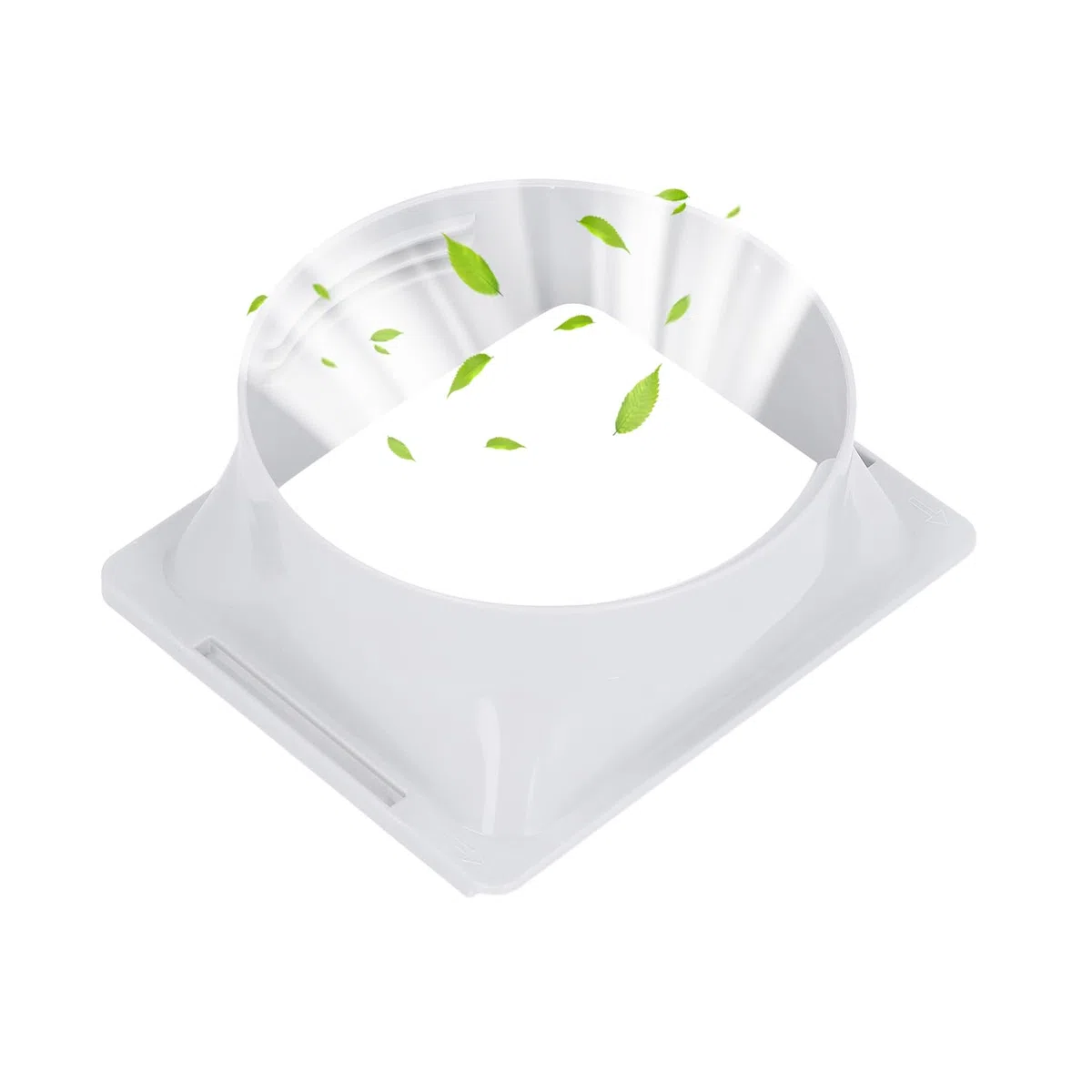 Connettore Tubo Condizionatore 5,9 Pollici Abs Da Quadrato A Tondo Design Filettato Universale Adattatore Portatile Per Collegamento Aria Condizionata