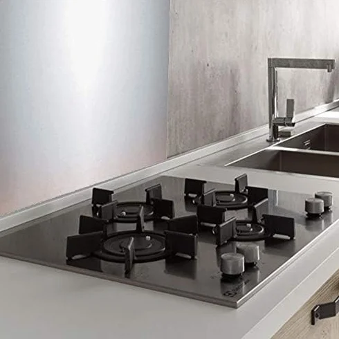 ZeroInox Pannello Paraschizzi in Acciaio Inox Aisi 304 Ideale per la Protezione delle pareti della Cucina (80 x 60 CM)