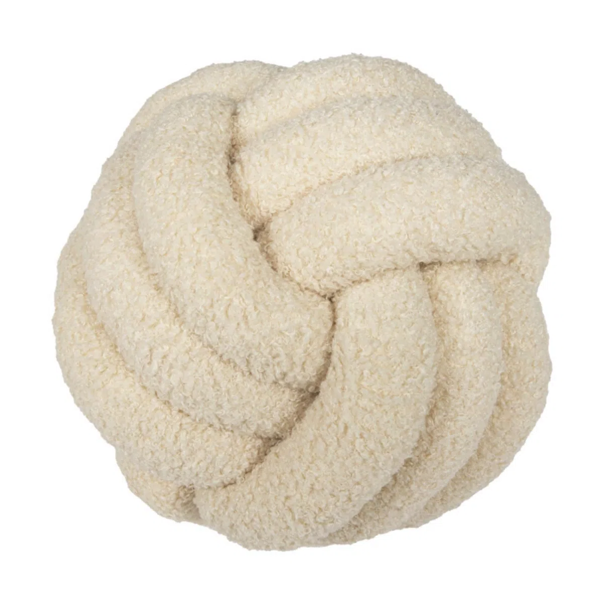 Fay Bless - Cuscino moderno a forma di nodo per la casa, morbido e rotondo, fatto a mano, per camera da letto, letto e soggiorno (Beige, 28CM)